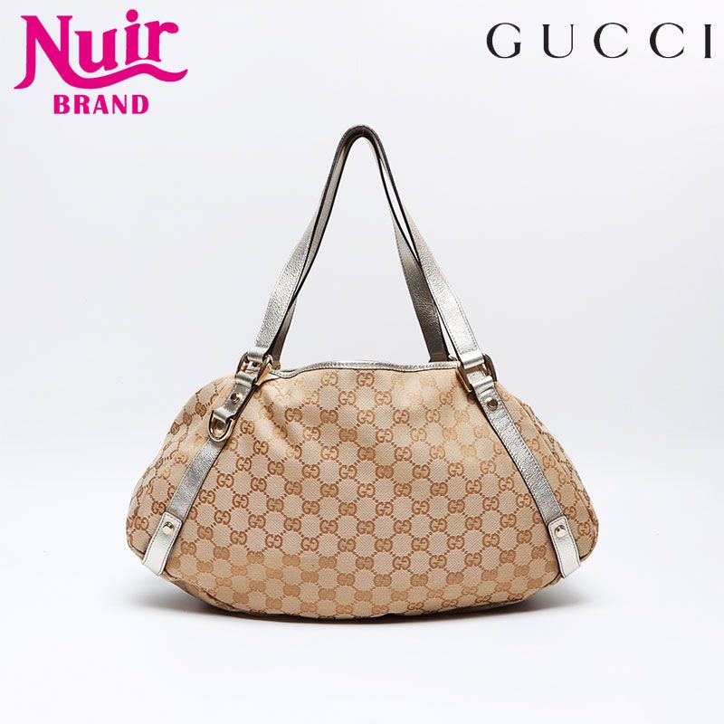 GUCCI グッチ トートバッグ ゴールド GGキャンバス - メルカリ