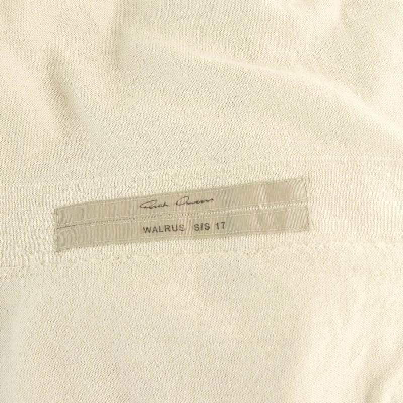 リックオウエンス Rick Owens WALRUS 17SS カシミヤ ロングカーディガン ニット 長袖 S グレージュ /NR ■OS リックオウエンス WALRUS 17SS カシミヤ ロングカーディガン S