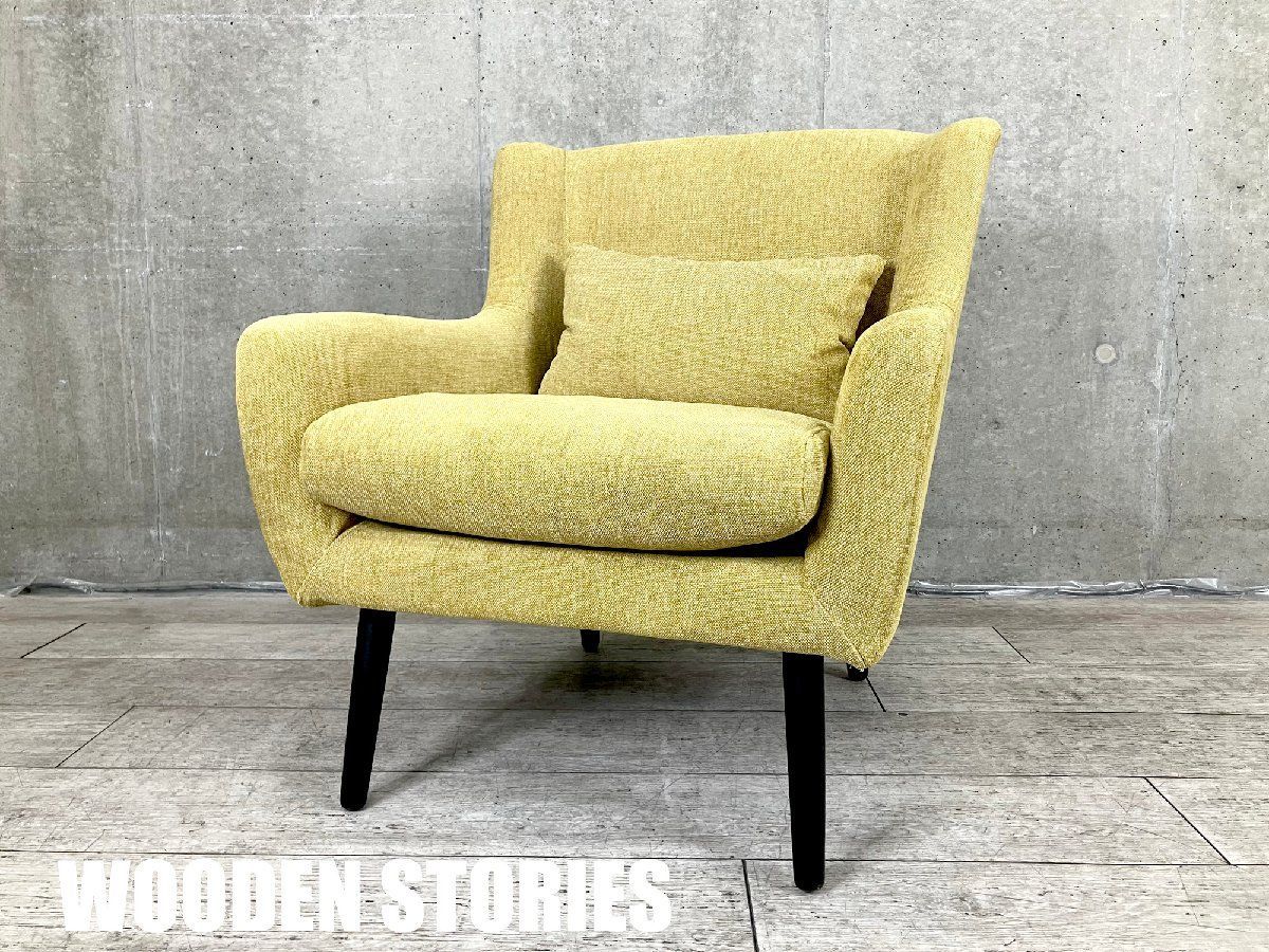 モーダ エン カーサ WOODEN STORIES | ウドゥン ストーリーズソファ TNELLY sofa | ネリー 1人掛けソファ イエロー