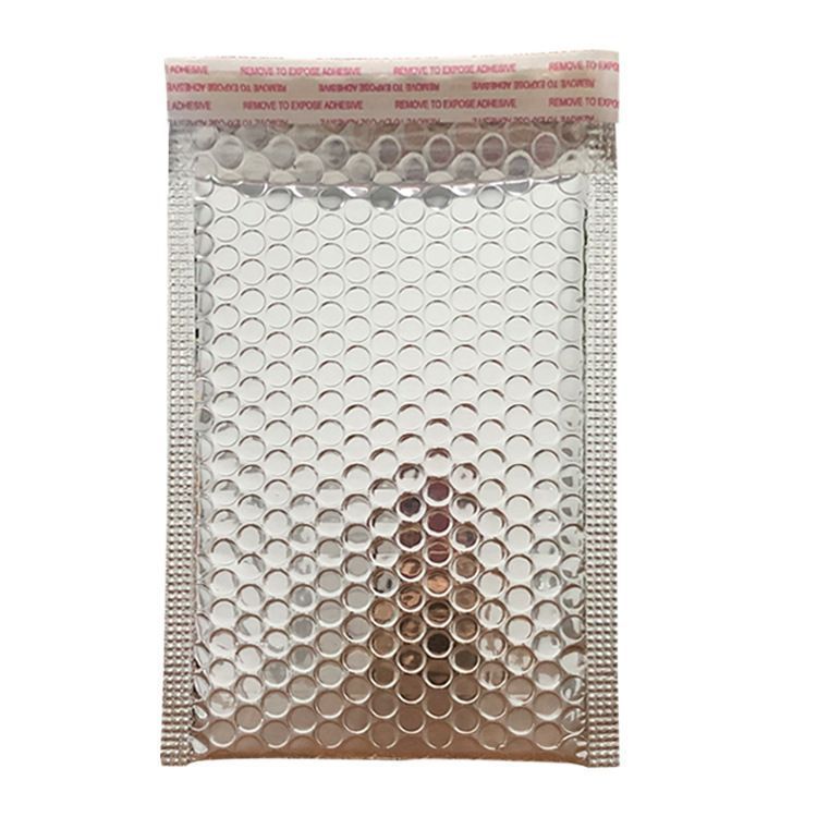 クッション封筒 シルバー 200枚セット 防水 封かんテープ付き エアクッション付き クッション袋 梱包材 オシャレ お洒落 防水 エアーキャップ エアクッション 気泡緩衝材 包装用品