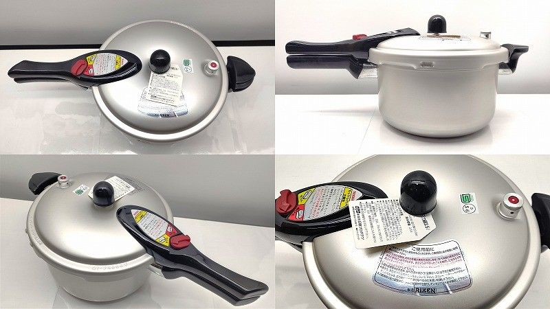 25k-311t【中古】【未使用】RIKEN 理研 スライド式 片手 圧力鍋
