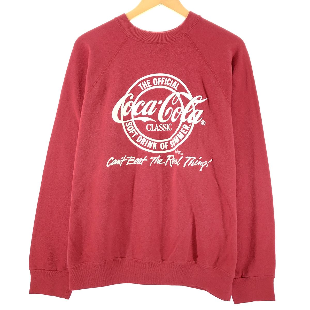 古着 80年代 Tultexs COCA-COLA コカコーラ プリントスウェットシャツ