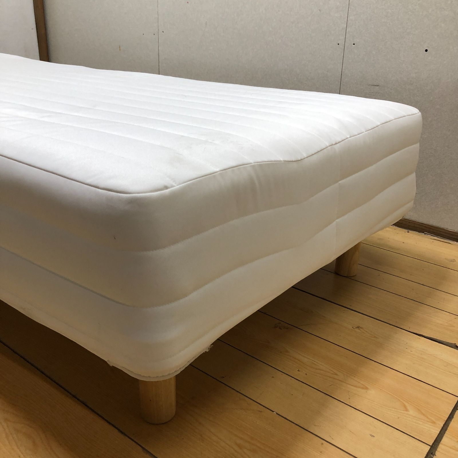 【引き取り希望・使用期間半年】無印良品　脚付きマットレス シングル グランツリー武蔵小杉】無印良品の脚付マットレスが生まれ変わっ