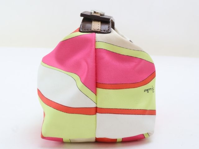 EMILIOPUCCI　エミリオプッチ　ポーチ　ミニハンドバッグ　総柄　ナイロン EMILIO PUCCI（エミリオプッチ）ポーチ 黒 サイズ:- レディース