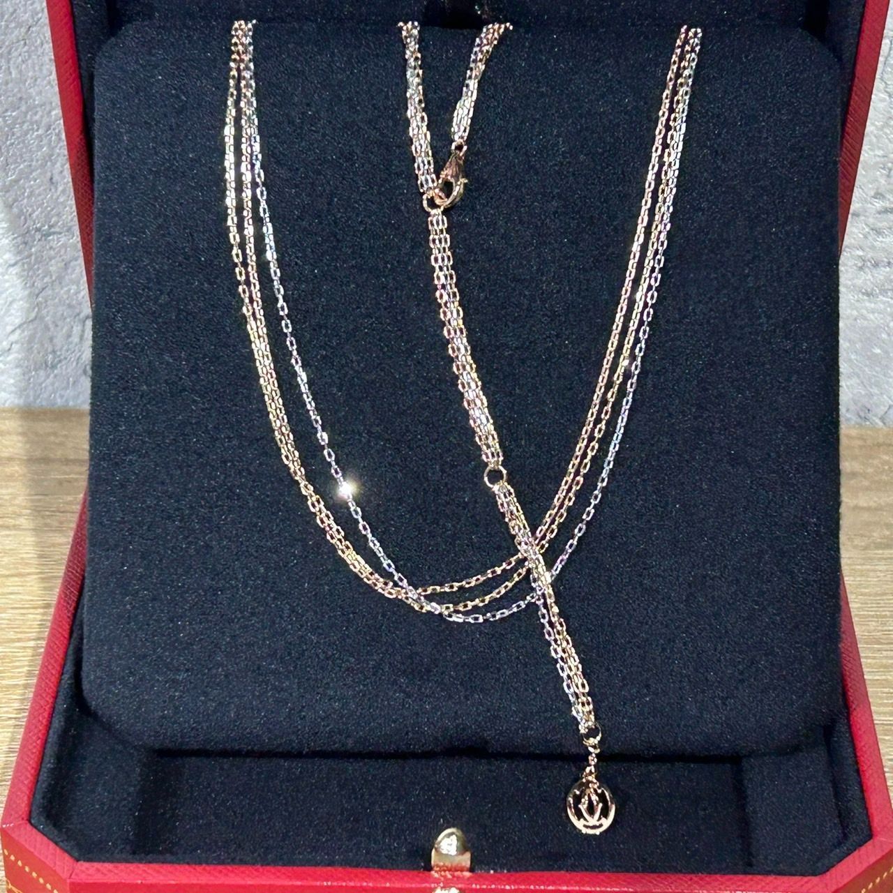 Cartier カルティエ トリニティ ネックレス スリーカラー 46cm
