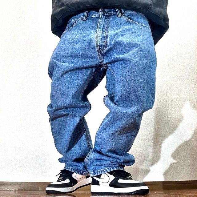 LEVI’S〈504 バギーデニムパンツ 05年製 W36 ワイド 濃紺 極太〉 36a1974e7f9b4b8a15e318ea81018e