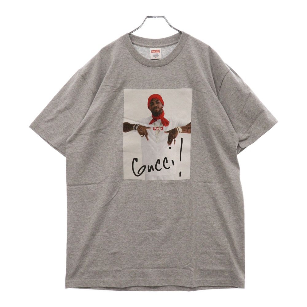 SUPREME (シュプリーム) 16AW Gucci Mane Tee グッチ メイン フォトプリント 半袖Tシャツカットソー グレー