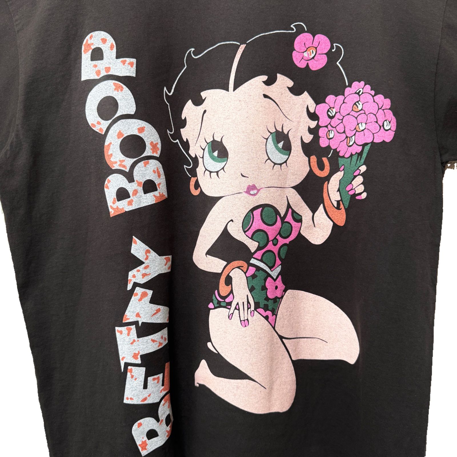 ベティちゃん Tシャツ XLサイズ ブラック ヘインズ Hanes 90s