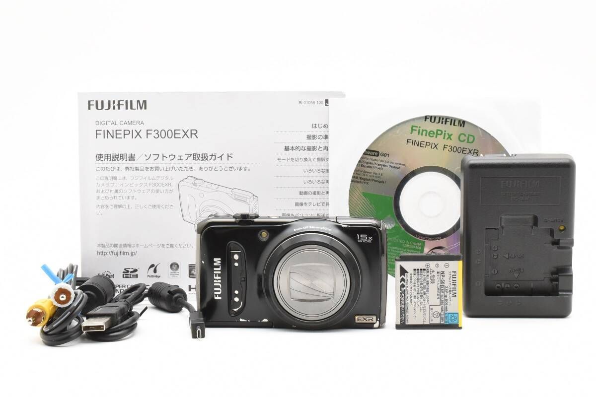 ☆ 富士フィルム FUJIFILM FinePix F300 EXR ブラック コンパクト 