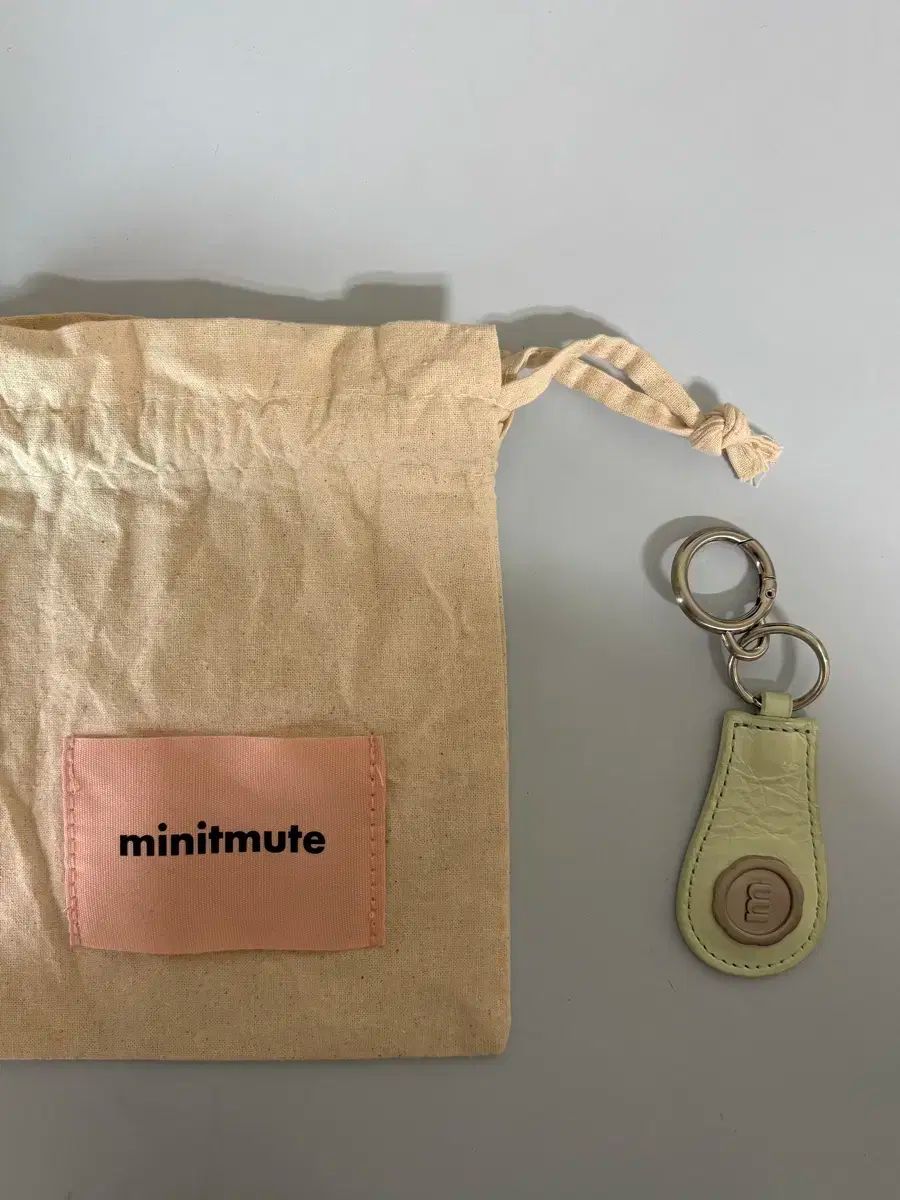 【雷市場（ポンジャン）商品韓国直送】 MINITMUTE(ミニミュート) シルバー ロゴ キーリング M SILVER LOGO KEYRING