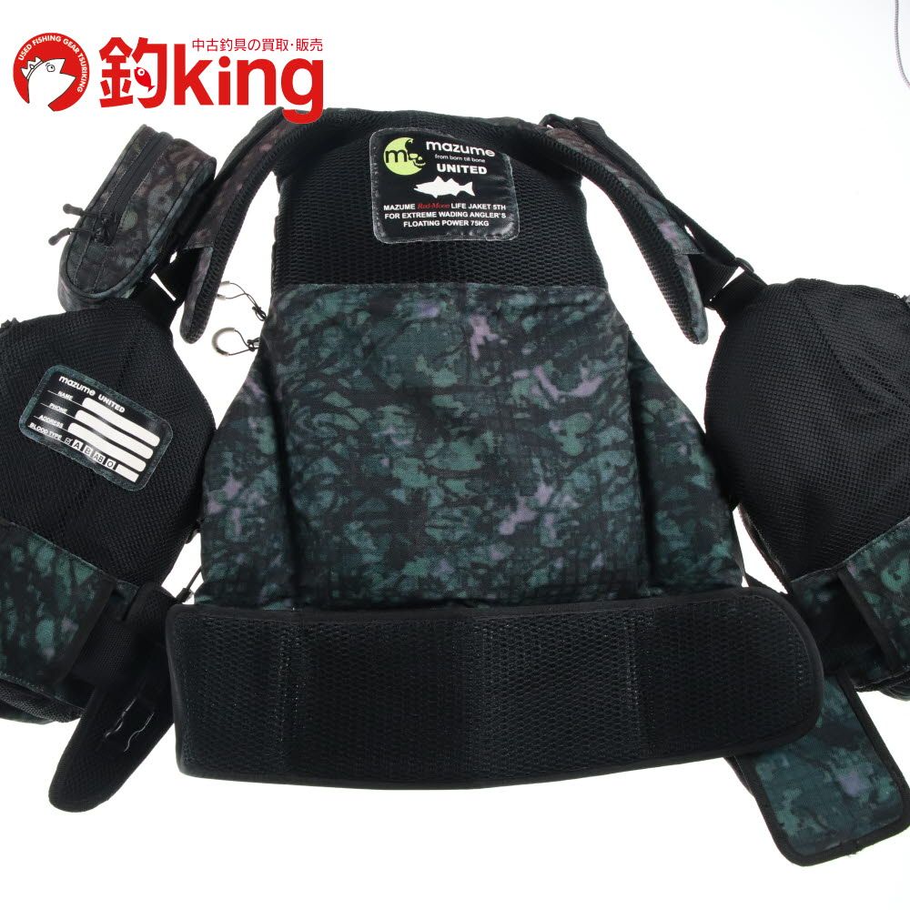 【中古/美品】 マズメ レッドムーン フローティングベスト LJ5TH   /V070M 中古/美品】 マズメ レッドムーン フローティングベスト LJ5TH