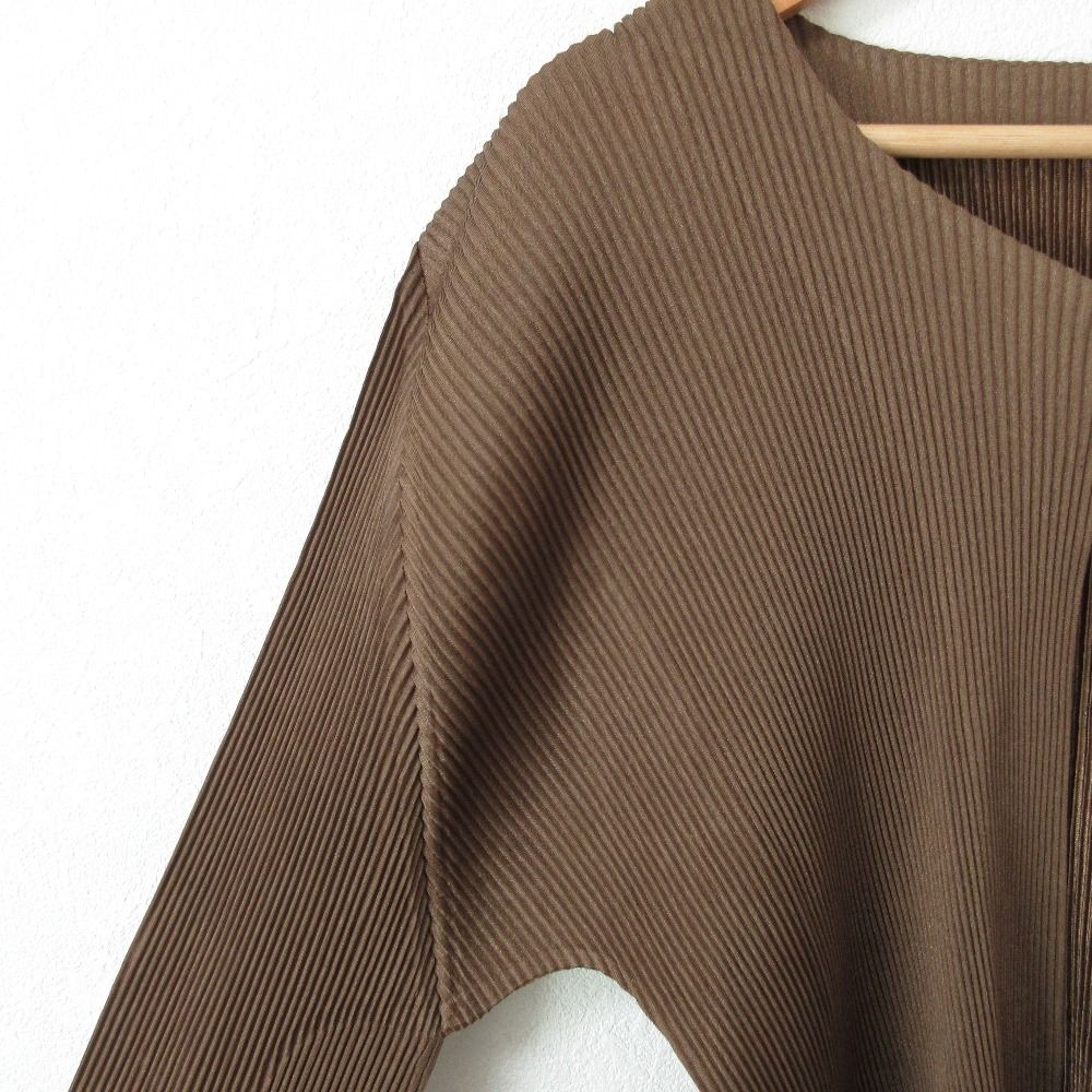 美品 PLEATS PLEASE プリーツプリーズ イッセイミヤケ ノーカラー  