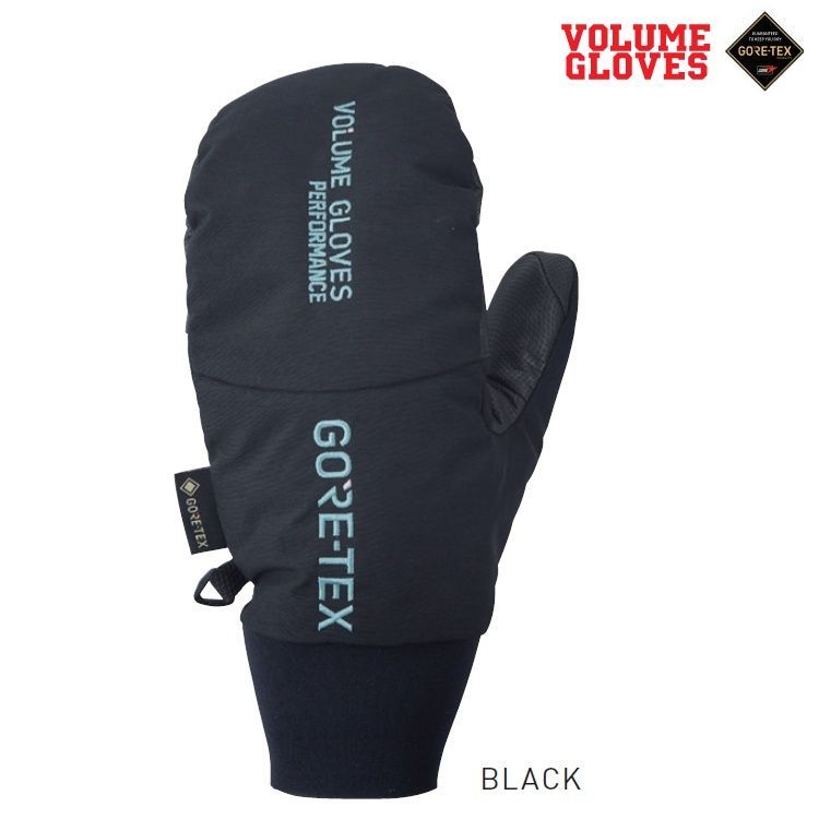 VOLUME|ボリューム GLOVES KAMIKAZE NS MITT BLACK GORE-TEX|ゴアテックス カミカゼ ノンストレス ミット 2026 送料無料 ヴォリューム |スノーボードグローブ|防水グローブ|25|26