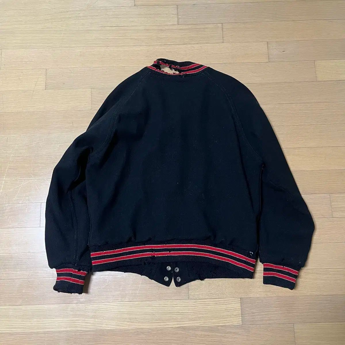 60s Lasley Knitting ヴィンテージ ウール バーシティ ジャケット 60 ザ イヤーズ