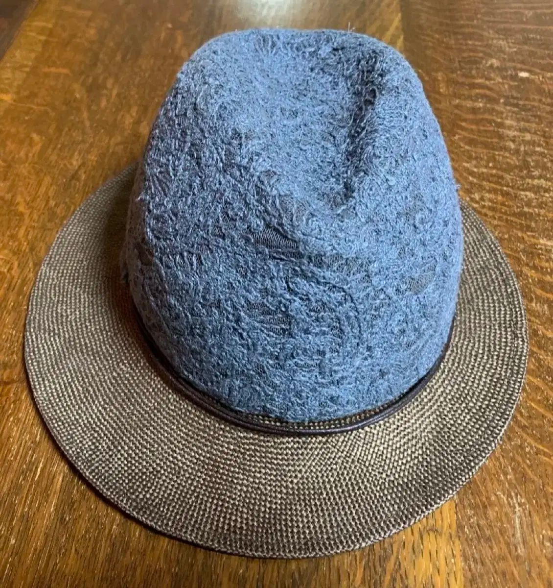 familiar クジラチェック柄Tシャツハーフパンツ帽子セット 110cm