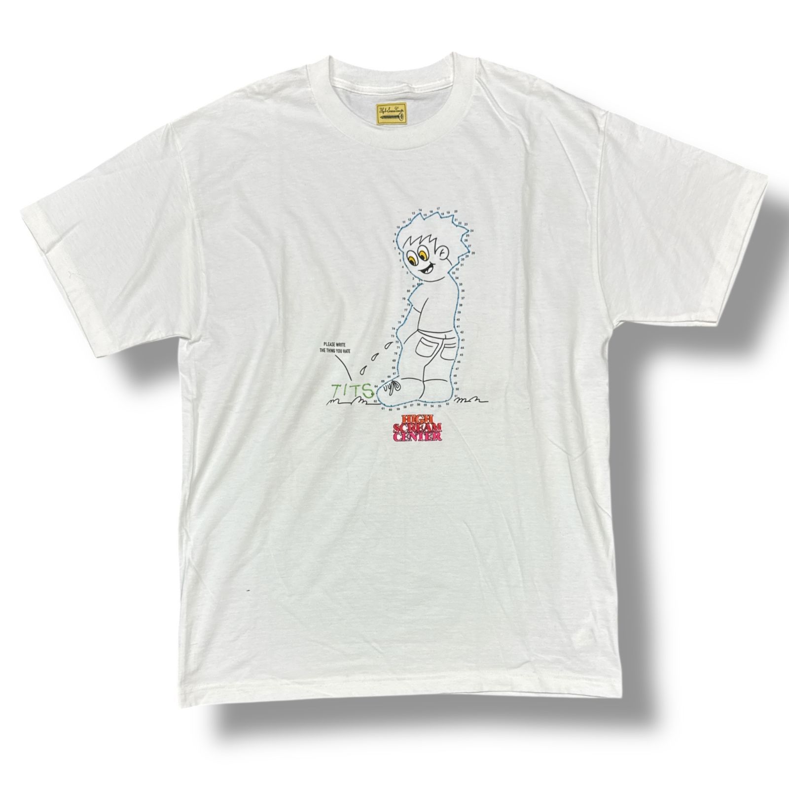 High Scream Center DOTTED LINE TEE ドットライン Tシャツ ハイ