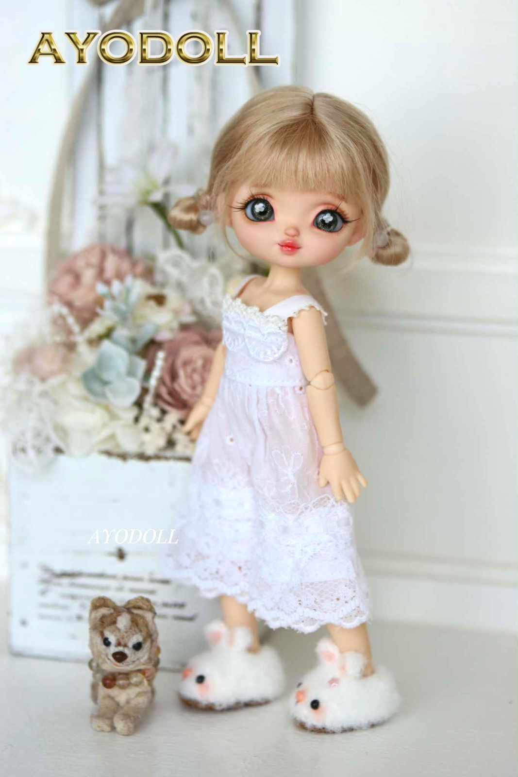 【AYODOLL公式】ピリカちゃん ミディサイズ【プレミアムⅦ】美白透明肌 フルセット