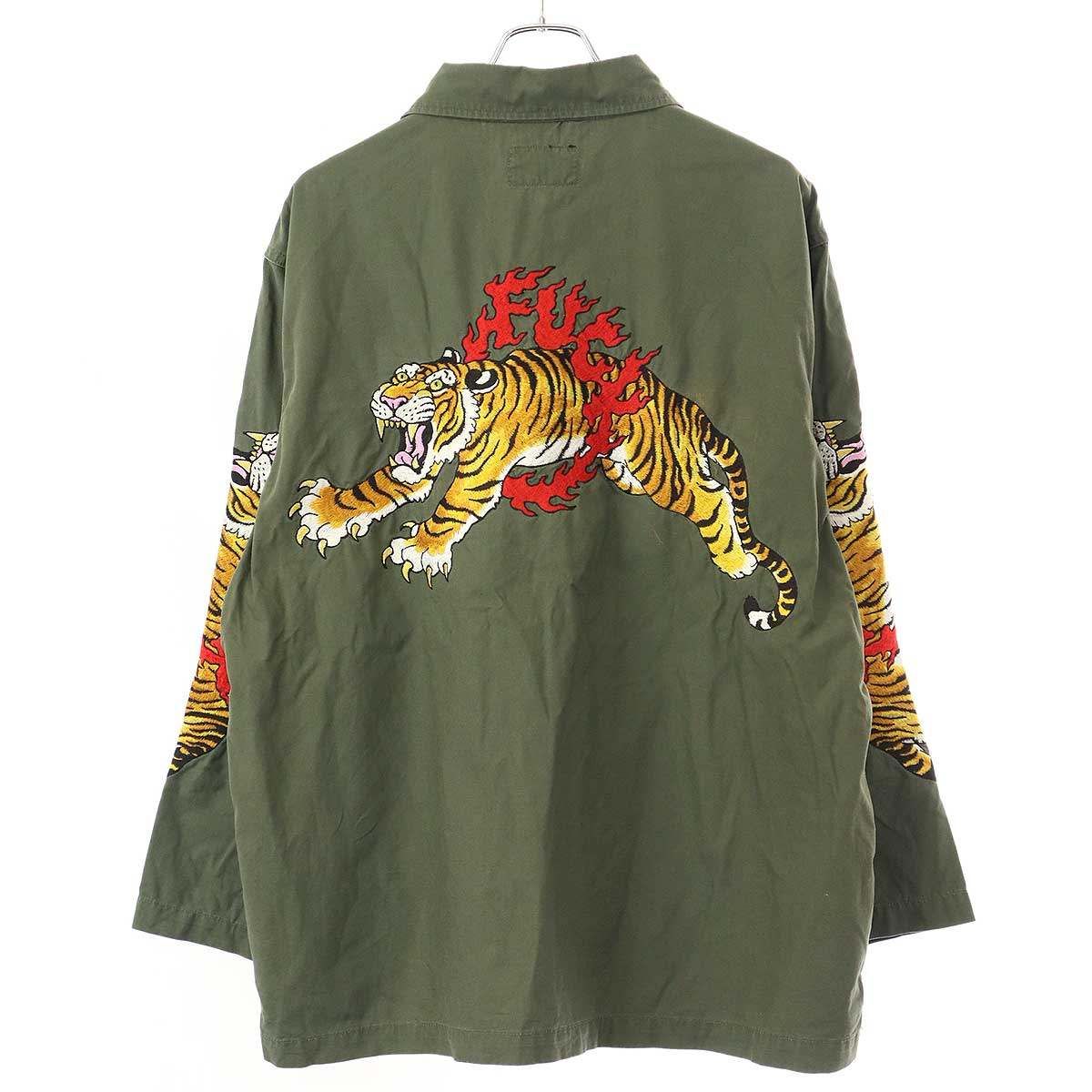 WACKO MARIA ワコマリア 22SS TIM LEHI ARMY SHIRT タイガー刺繍