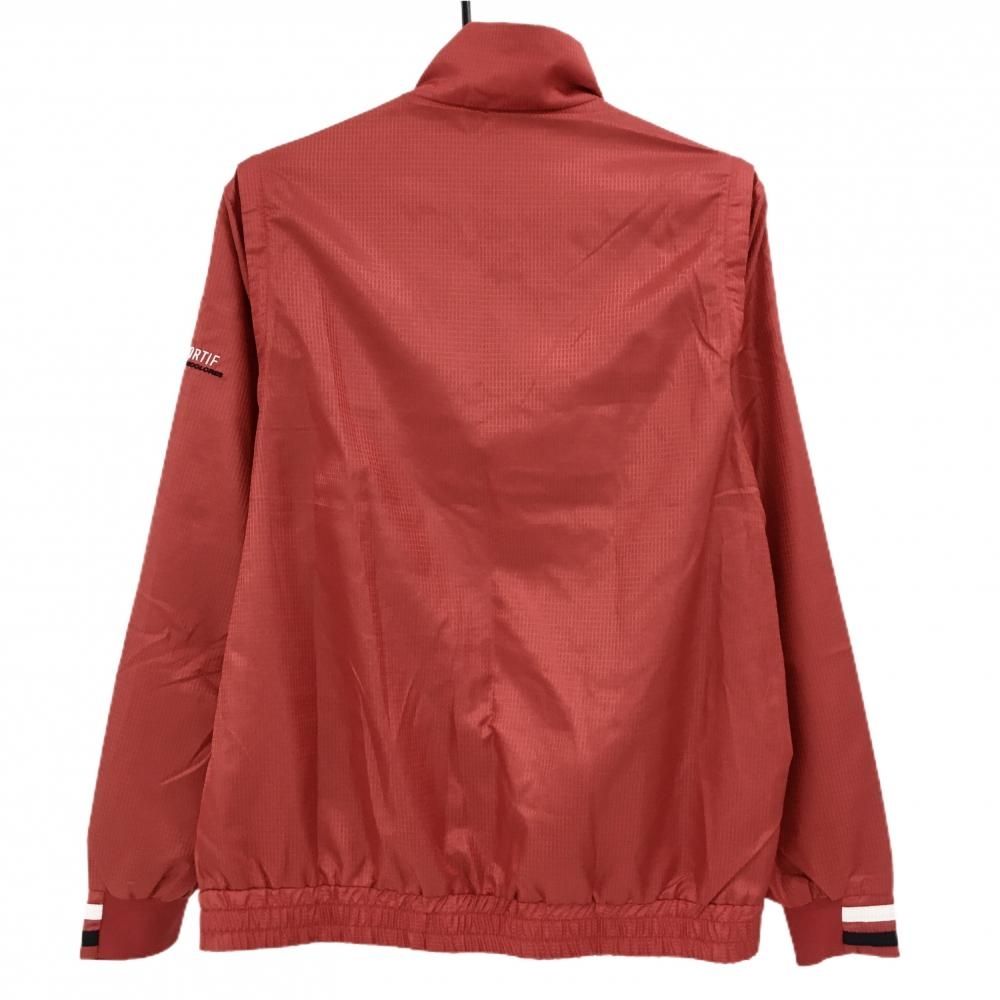 超美品】ルコック 2WAYジャケット レッド×ネイビー スクエア柄地模様