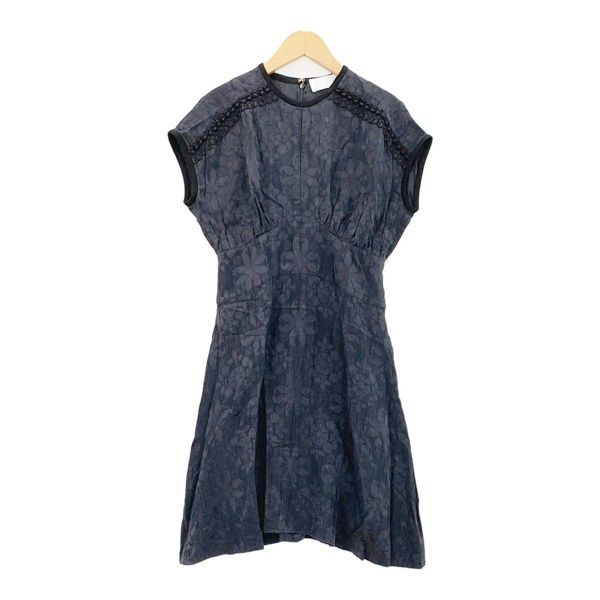 Mame Kurogouchi マメクロゴウチ Floral Willow Dress ワンピース スカート MM17AW-DR007 レディース サイズ2 ブラック トップス IL15571