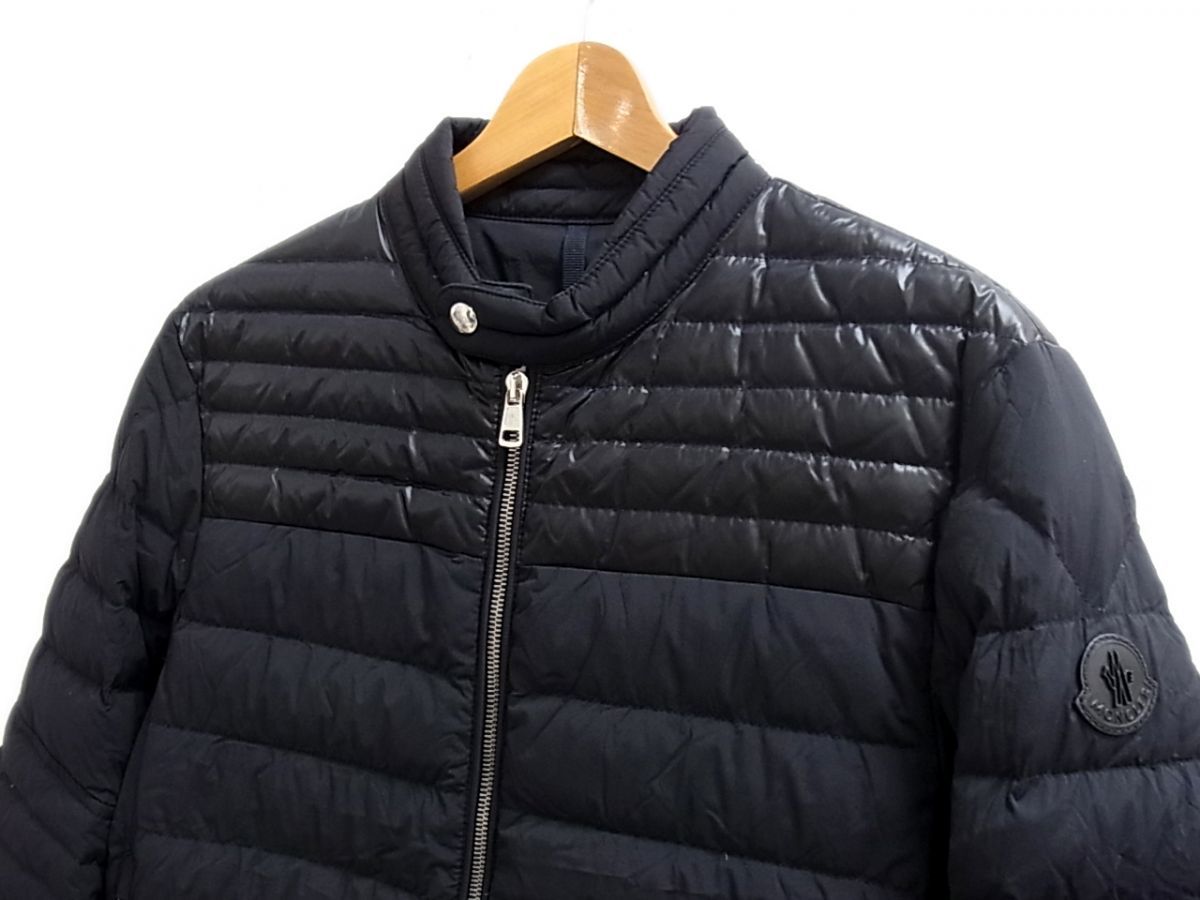 美品 定価168,300円◇MONCLER CYR GIUBBOTTO ライダース ダウン
