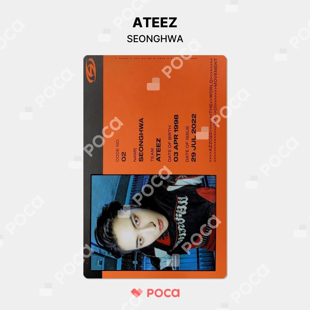 ATEEZ - ATEEZ Movement kpopstore トレカ ソンファ ATEEZ ソンファ トレカ THE WORLD EP.1 : MOVEMENT Z VER
