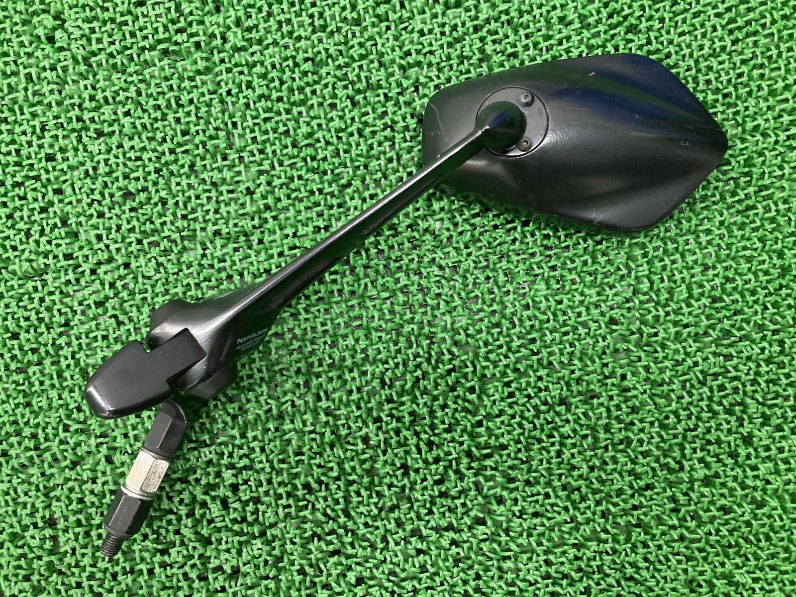 ナポレオン製ドゥカティ ミラー 片側 社外 バイク 部品 正10mm モンスター シャークミラー レイセーブ 割れ欠け無し Zj