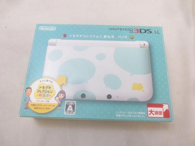 ゲーム ニンテンドー3DS LL 本体 SPR-001 トモダチコレクション 新生活 パック 動作品 き