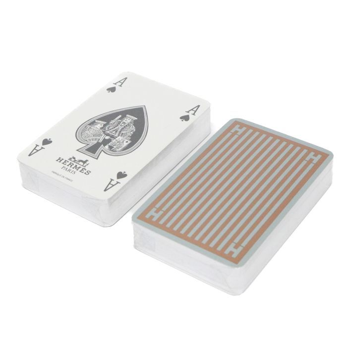 未使用・展示品 エルメス HERMES トランプ 2個セット ペーパー