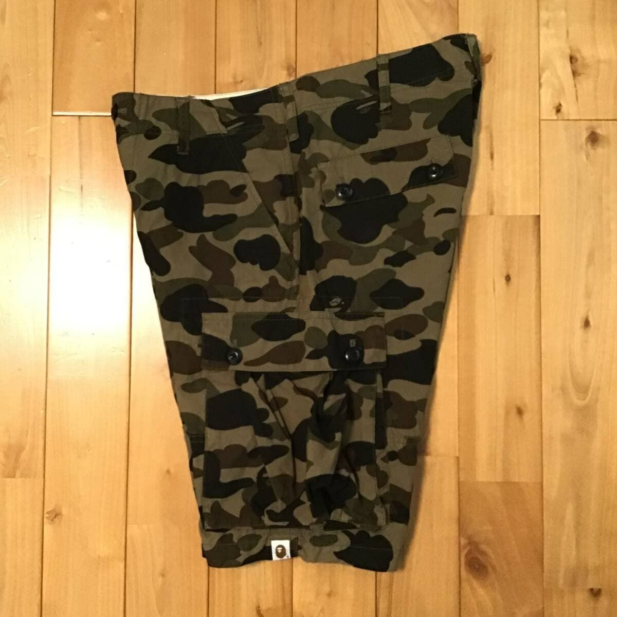 BAPE 1st camo green カーゴ ハーフパンツ Mサイズ a bathing ape 