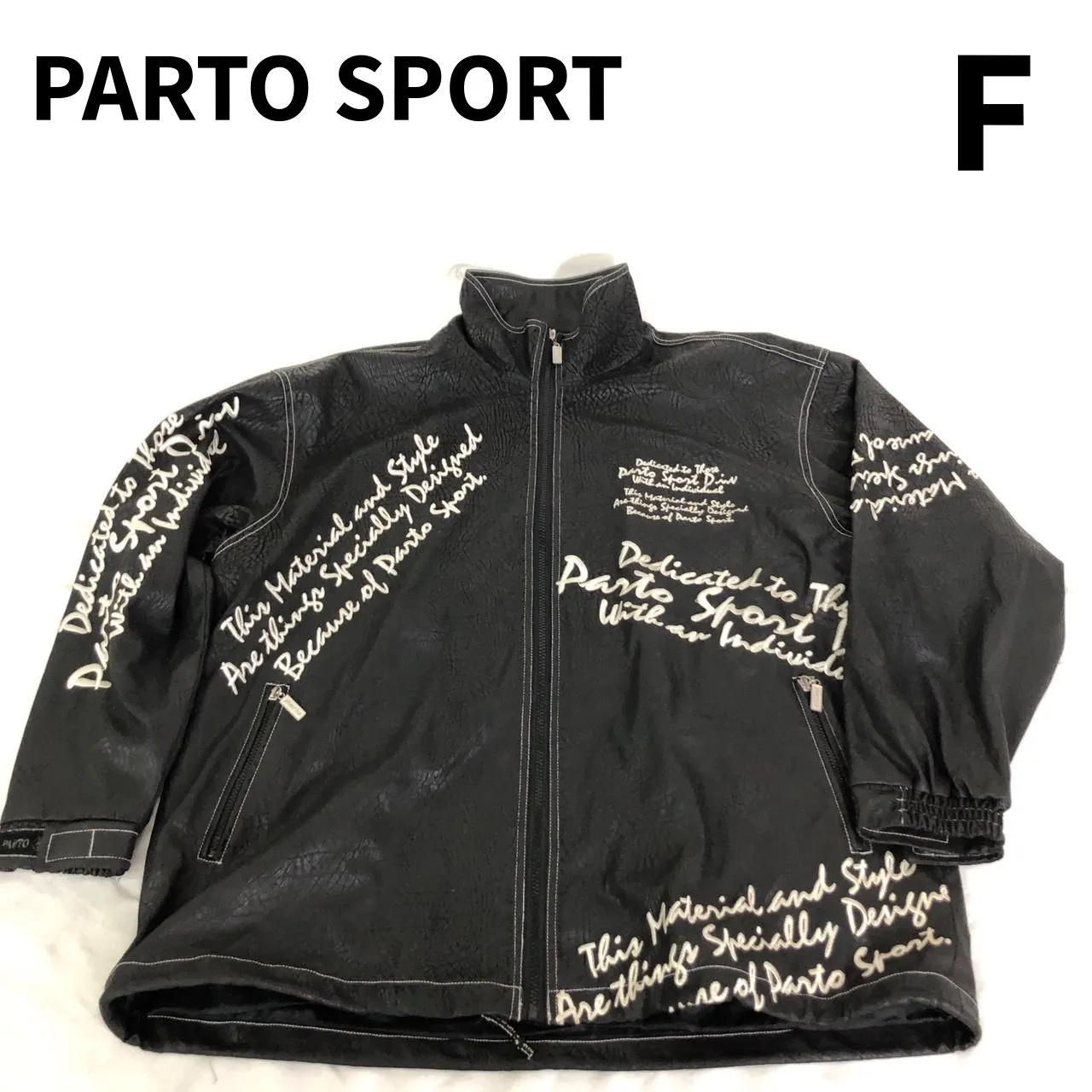 PARTO SPORT パルトスポーツ ジャケット PUレザー フェイクレザー 刺繍 