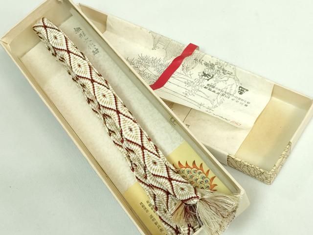 平和屋本店 上 有職組紐道明 帯締め 唐組 桐壺 金糸 宮内庁御用 国立博物館御用 東京芸術大学御用 DZAA11357kh5