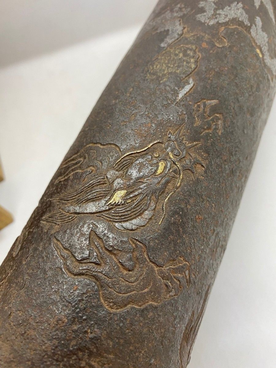 純銀製 カボチャの形 蝉文 藤編み提手 湯沸 銀瓶 煎茶道具 銅器 招財進