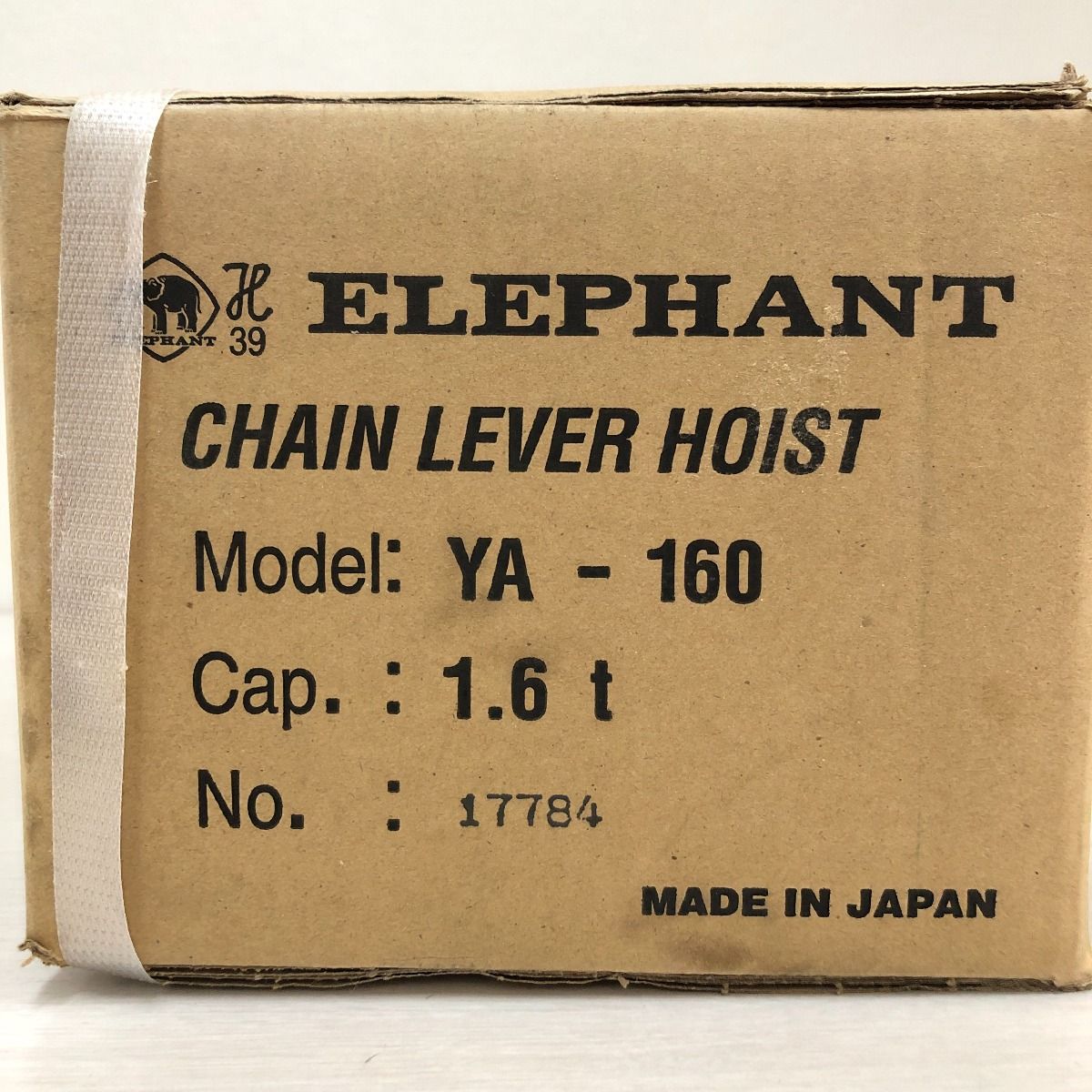 ELEPHANT/エレファント 1.6t チェーンレバーホイスト YA-160 2021年製 象印 青かっ レバーブロック