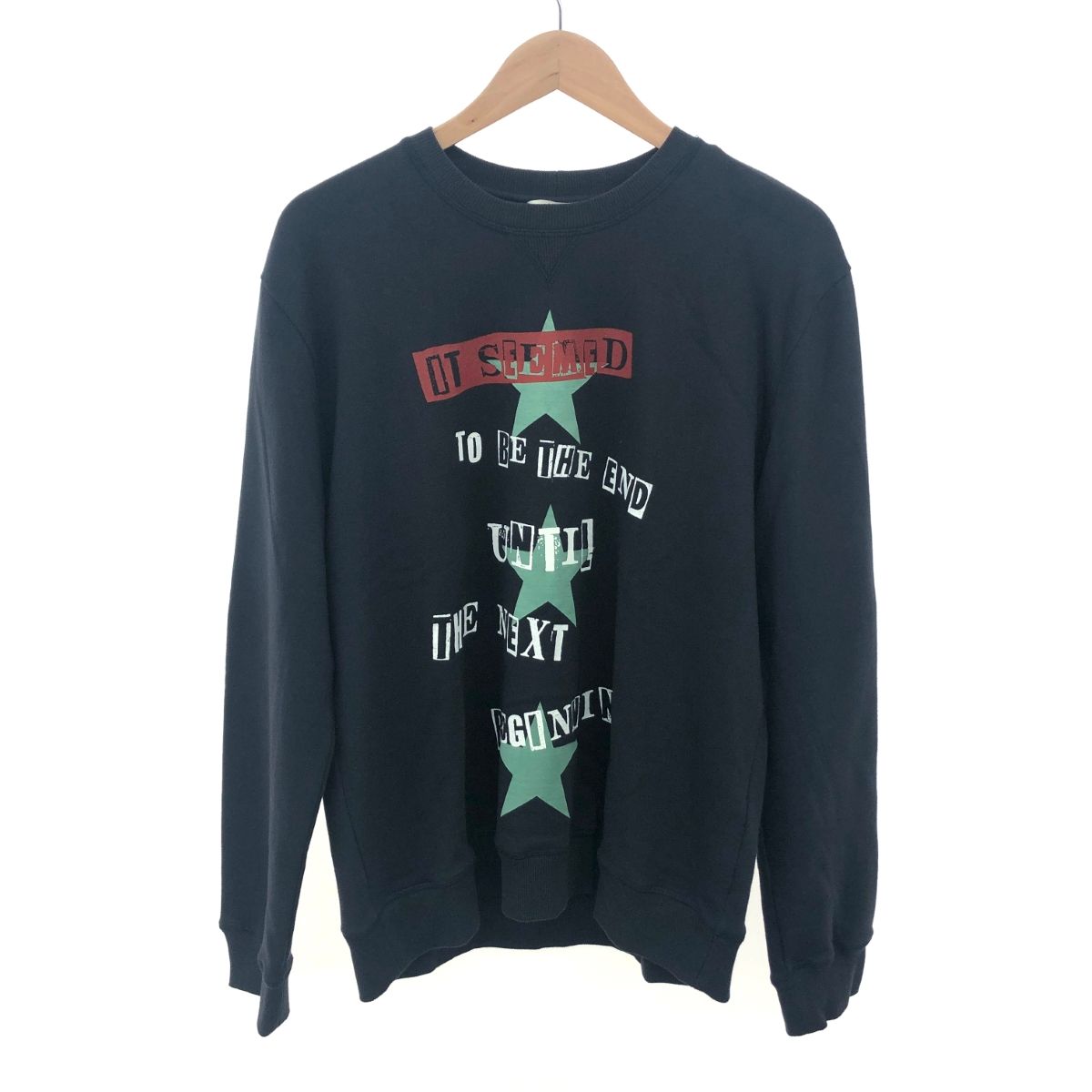 良好 VALENTINO ヴァレンティノ スタープリント スウェット サイズ:M  ネイビー  メンズ 　240002230787 良好 VALENTINO ヴァレンティノ スタープリント スウェット サイズ:M