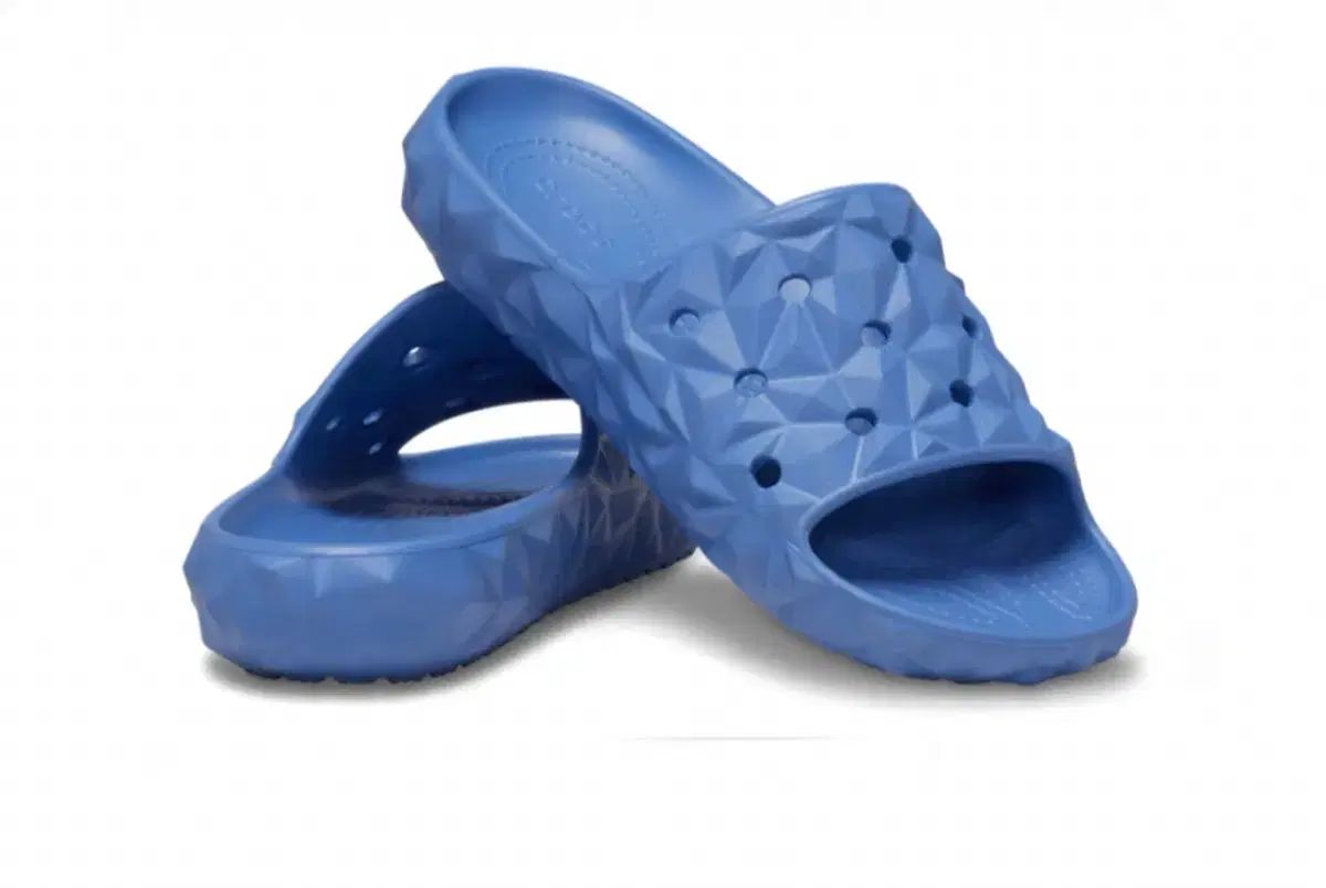 crocs(クロックス) ジオメトリクス スライド ブルー 265