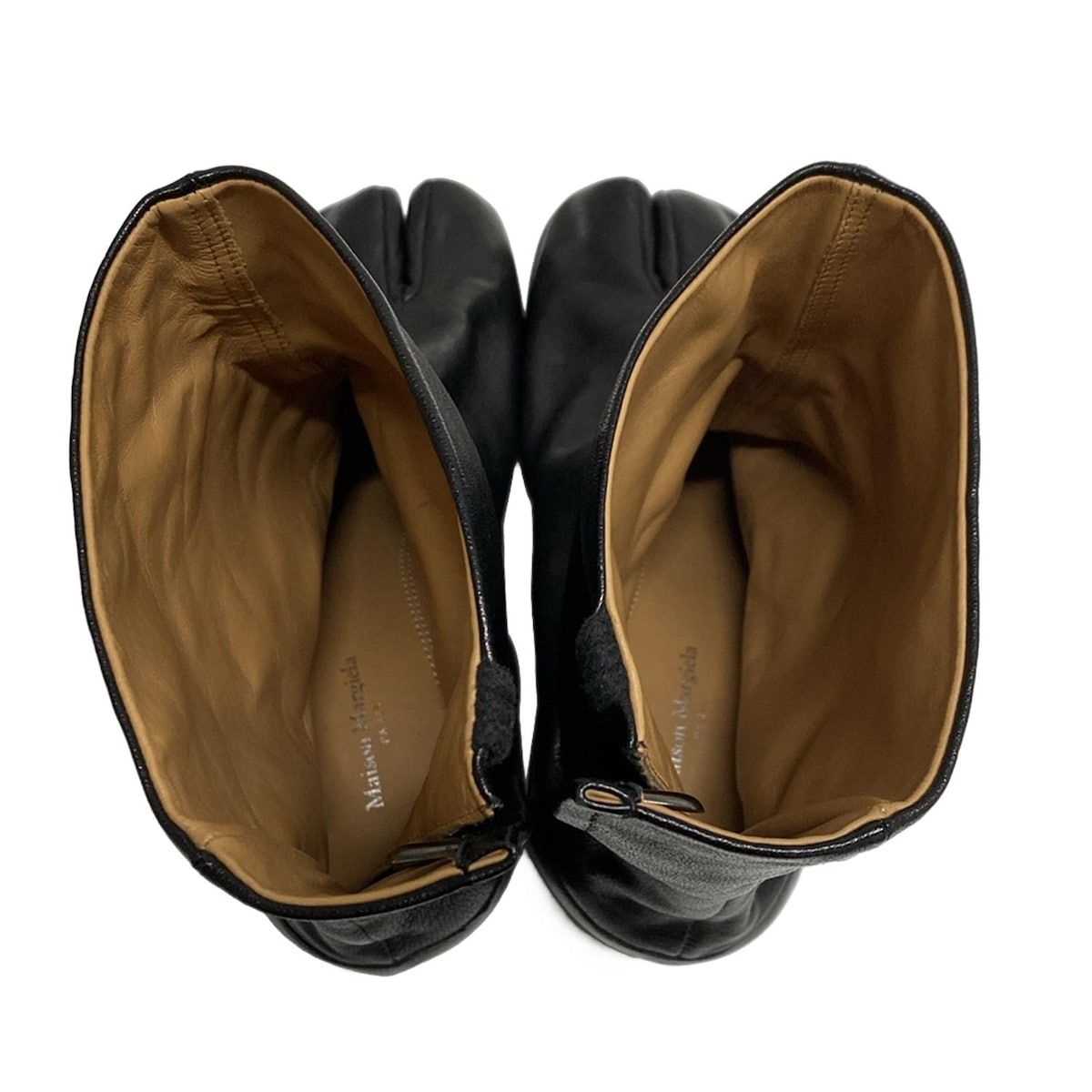 Maison Margiela メゾンマルジェラ ショートブーツ 36 レディース - 黒 タビ|アウトソール張替済 レザー KIN-KAAI_COM