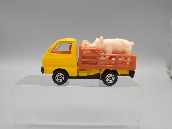 トミカ No.39 スズキ キャリィ 家畜運搬車 黄 茶荷台 赤シート