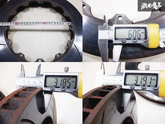 社外品 2ピース ブレーキローター 355mm BNR32 BCNR33 BNR34 スカイライン GT-R シルビア ローレル BNR34用の社外ブレーキキット、2ピースローター TRUST トラスト Greddy