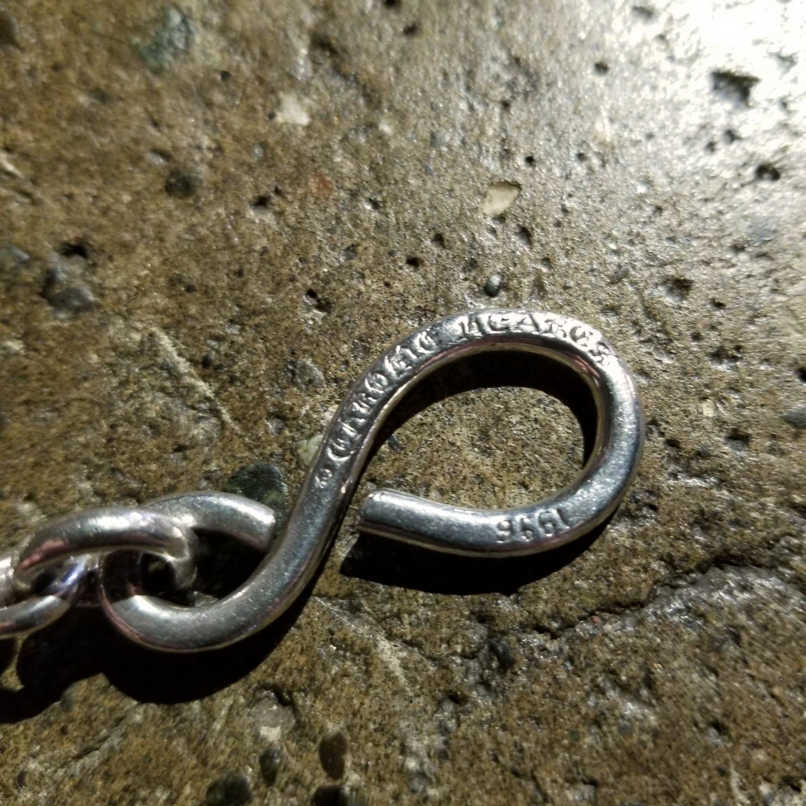 クロムハーツダブルBリングウオレトチェーン廃盤中古 クロムハーツ