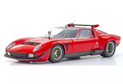 【】ミニカー 1/18 ランボルギーニ ミウラ SVR(レッド) [KS08319R]