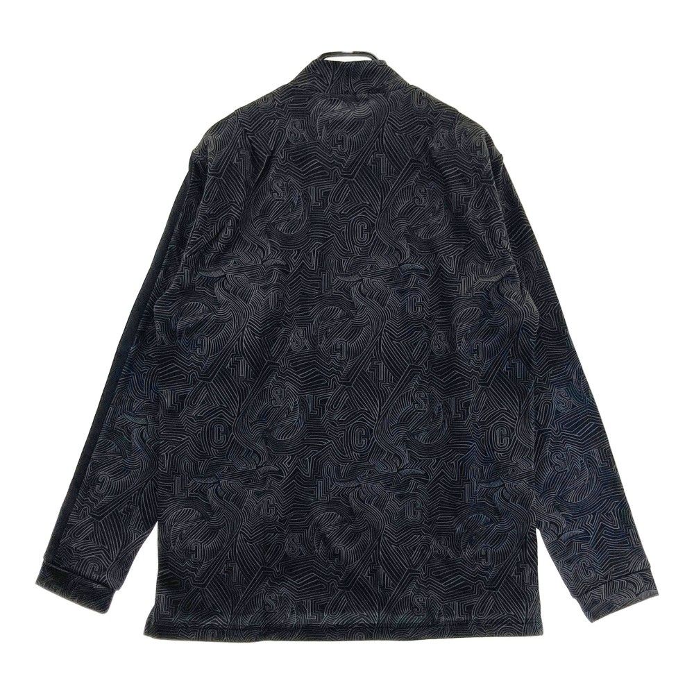 長袖ハイネックTシャツ 総柄