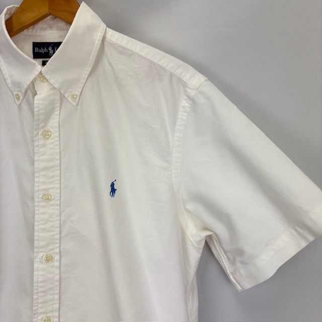 RALPH LAUREN CUSTOM FIT ボタンダウン ワンポイント 半袖シャツ RALPH LAUREN CUSTOM FIT ボタンダウン ワンポイント 半袖シャツ