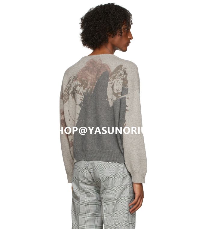 Enfants Riches Déprimés Beige 'The Drama of Opium' Crewneck Enfants Riches Déprimés Beige 'The Drama of Opium' Crewneck