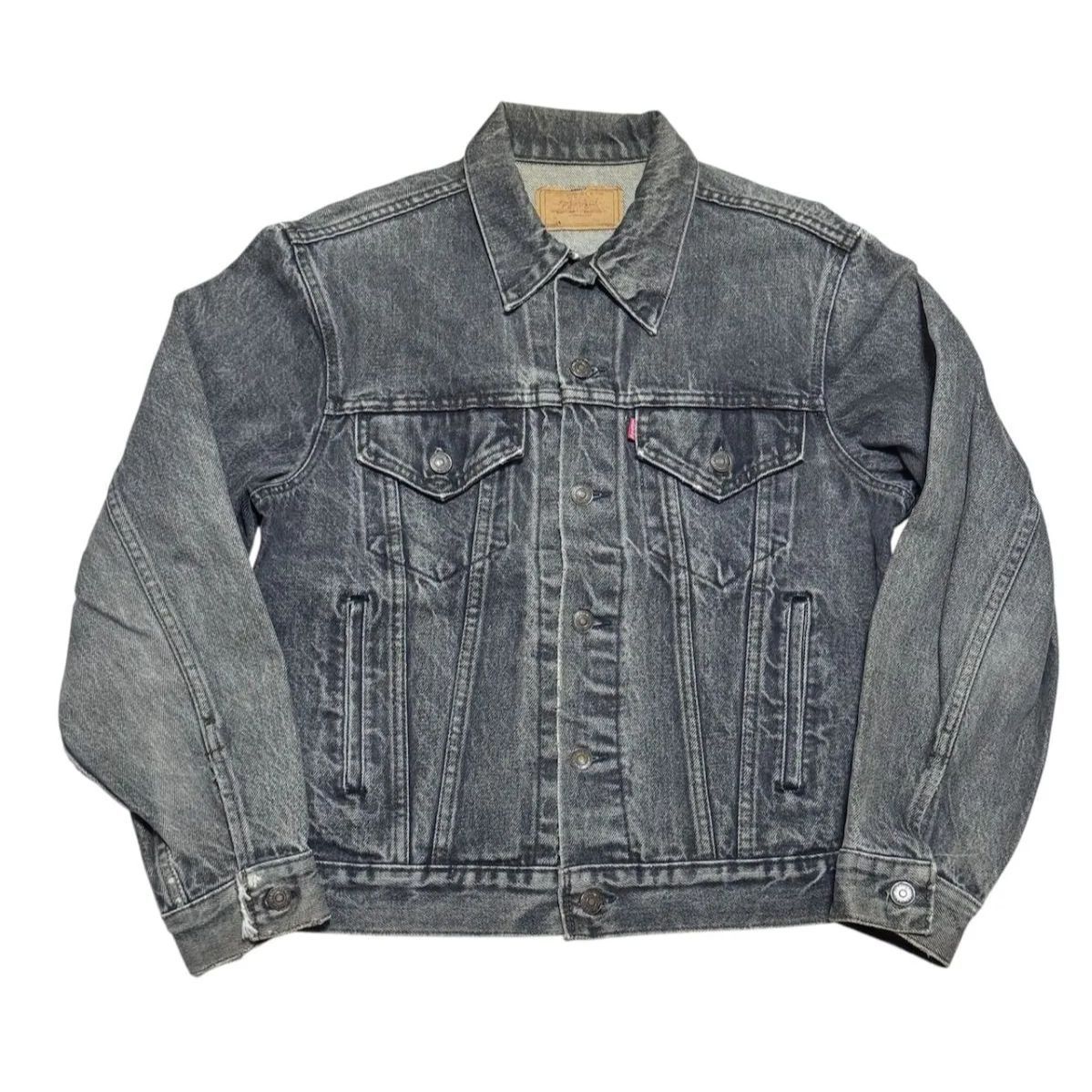 80s Levi's 70506 0259 先染め ブラックデニムジャケット｜USA製