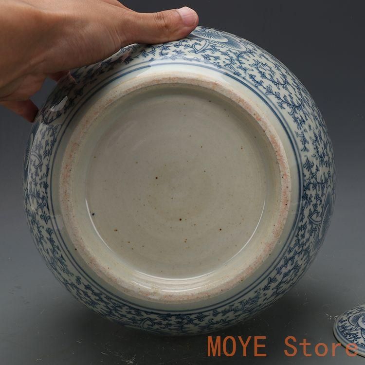 青花喜字尖蓋壺 西瓜壺 茶壺 景徳鎮 陶磁器 装飾品 現代工芸品 美術品