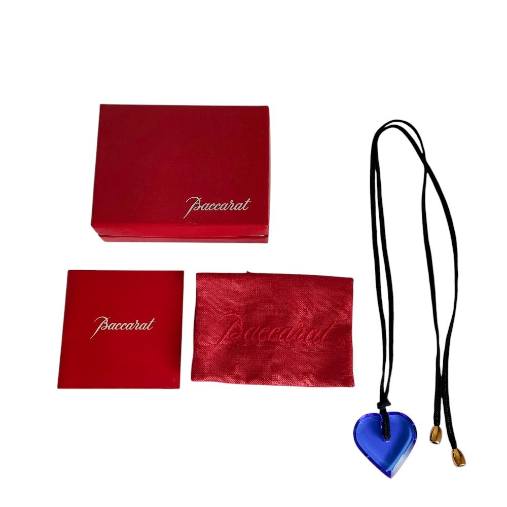 美品 Baccarat バカラ アラフォリ ハート ネックレス J256069 美品 Baccarat バカラ アラフォリ ハートクリスタル ペンダント
