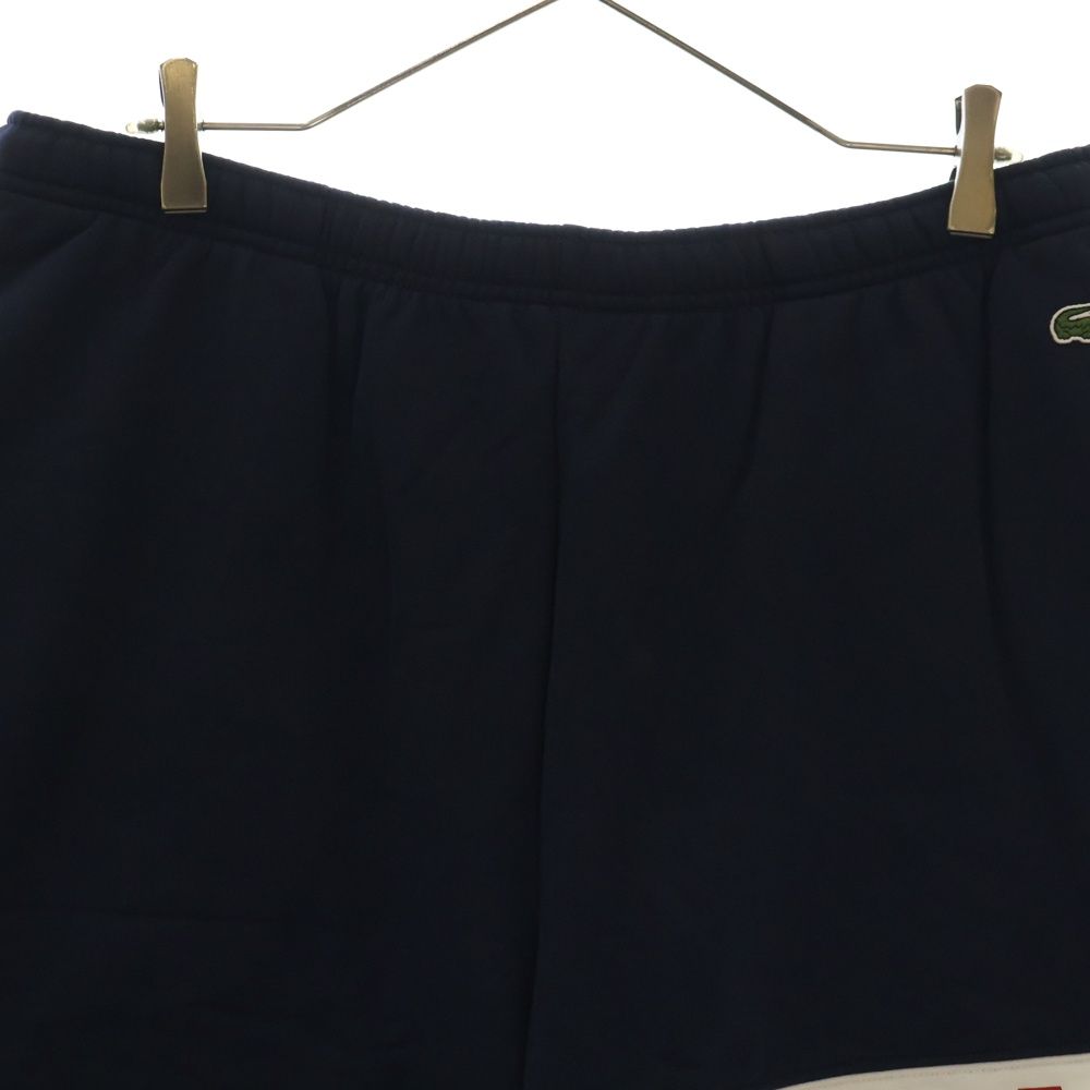 シュプリーム  ラコステ サイズ:S  19AW  Logo Panel Sweatshort ロゴプリントハーフパンツ 中古 BS99 SUPREME (シュプリーム) 19AW ×Lacoste Logo Panel Sweatshort