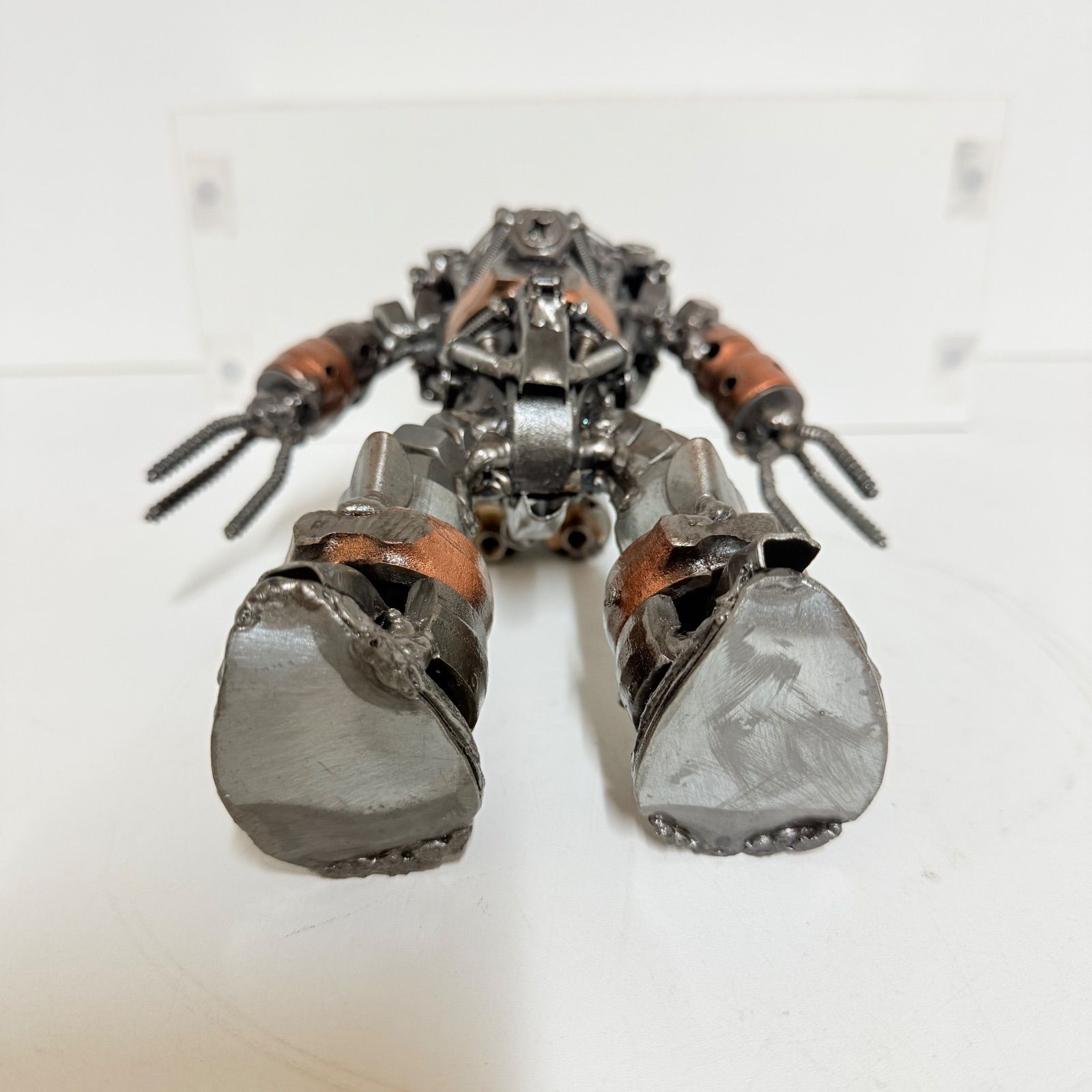 希少品】ハンドメイド メタルロボット 溶接アート 鉄製オブジェ 高さ