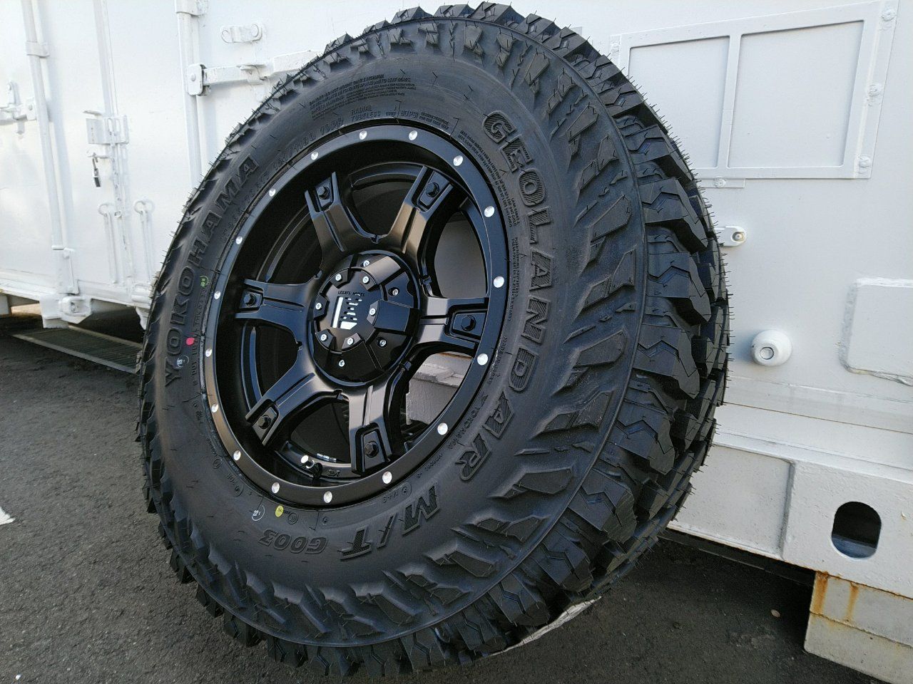 Jeep ラングラー JK JL Rugged Rldge ホイール5本セット GEOLANDAR 【ラングラー JK JL】 背面用付き 5本セット タイヤ